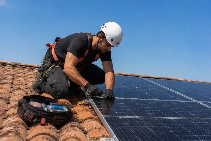 Maintenance et monitoring de panneaux solaires à Leucate